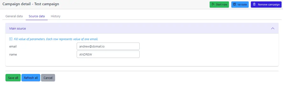 Creating Campaign