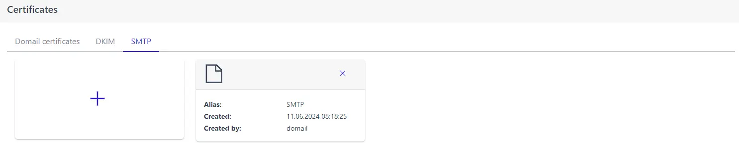 Managing certificates